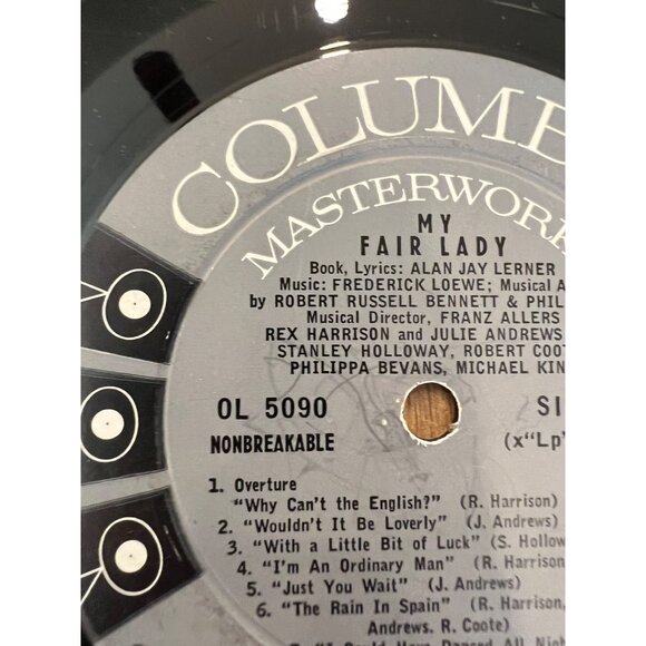 Rex Harrison & Julie Andrews My Fair Lady Vinyl Record OL 5090 Album - Picture 3 of 6